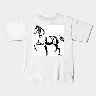 Horse: The Black and White Stallion Kids T-Shirt